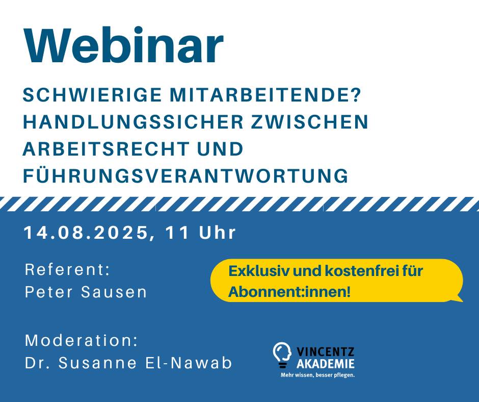 Schwierige Mitarbeitende? Handlungssicherheit zwischen Führungsverantwortung und Arbeitsrecht