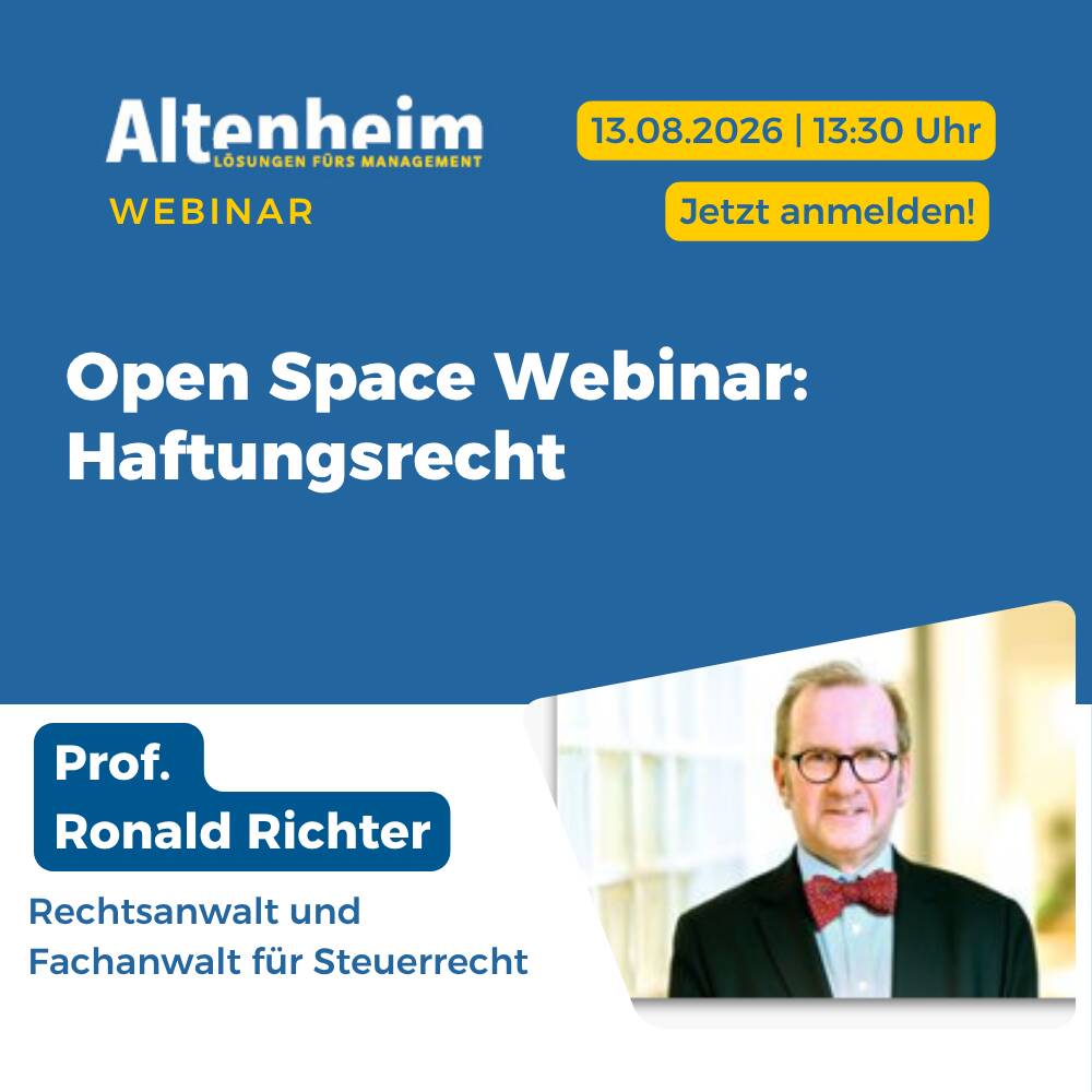 Altenheim-Webinar Grundsätze der Haftung Ronald Richter